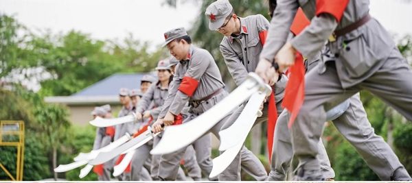 红色教育基地 红色古街旧址现场 红色教育基地 红色古街旧址现场